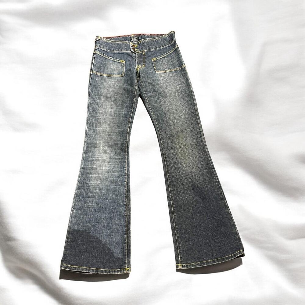 Authentic Vintage Y2K Von Dutch Bootleg Flare Jeans 2000s Fashion